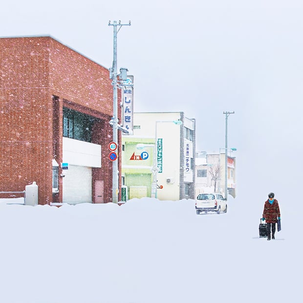 Exploring Chinese photographer Ying Yin's spectacular Japanese cities lost in snow 1
