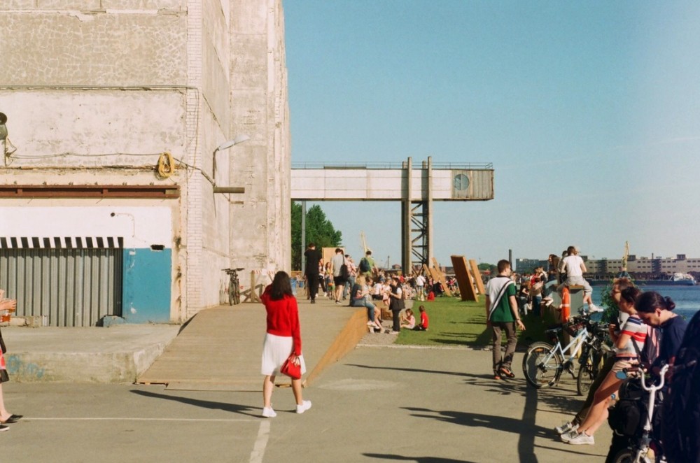 Former Soviet factory in St Petersburg, Russia, transformed into art zone