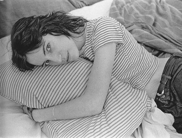 Iconic black and white portraits of Patti Smith in the 1970s