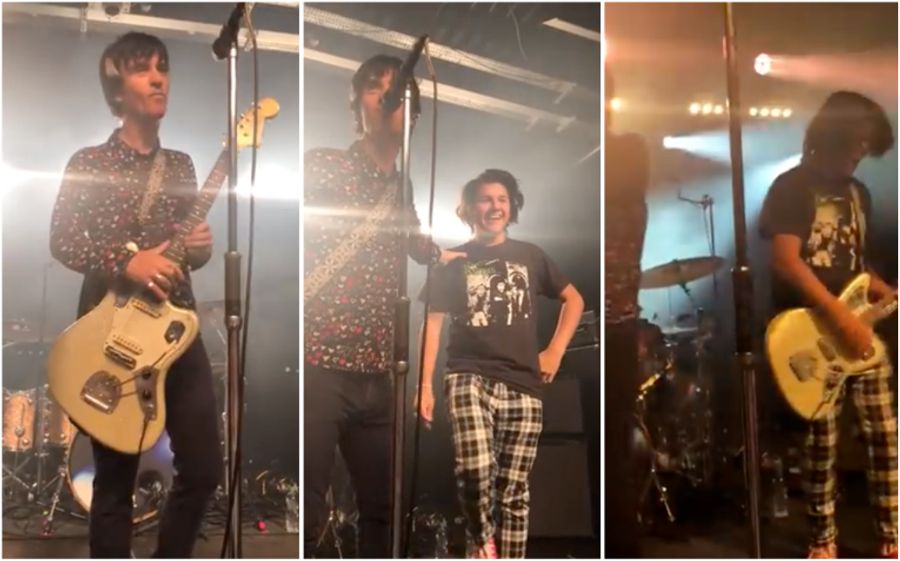 Watch the wonderful moment Johnny Marr invites young fan on stage to perform 'This Charming Man'