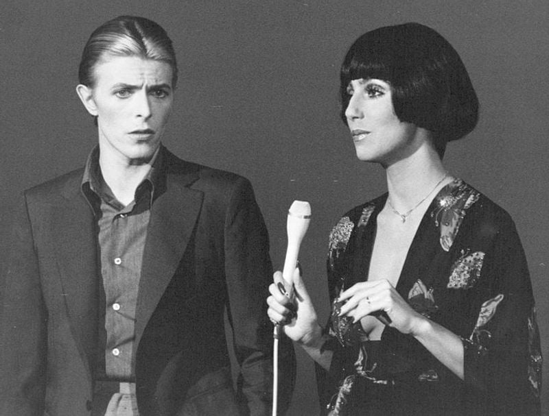 David Bowie and Cher 1975