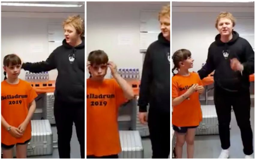 Heartwarming moment Lewis Capaldi performs his music with deaf schoolgirl
