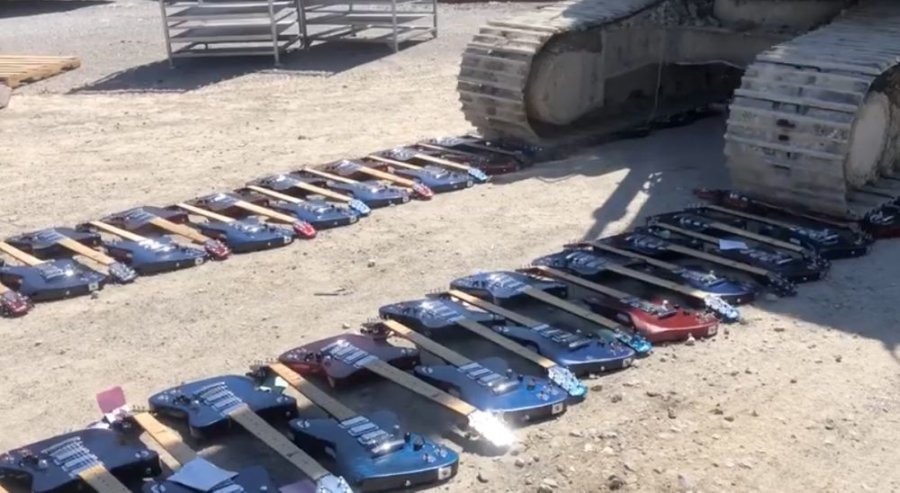Leaked video shows Gibson destroying hundreds of brand new guitars