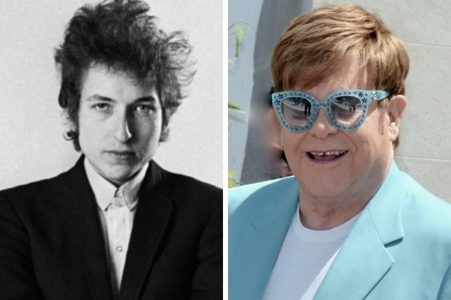 Elton John once tried to give "scruffy" Bob Dylan a makeover