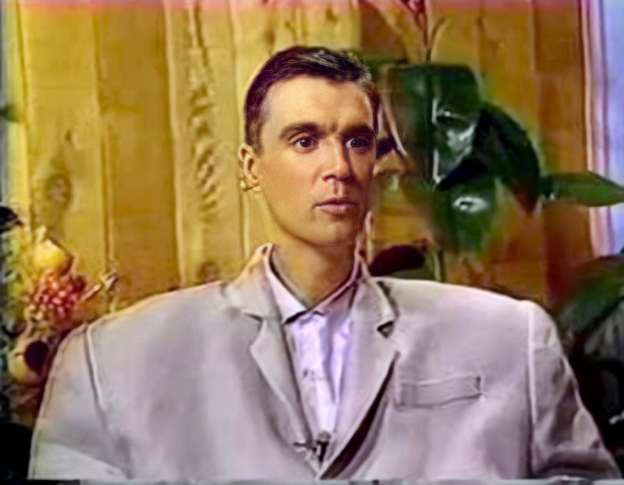 Watch Talking Heads' David Byrne interviewing himself