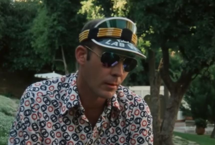 Watch Hunter S. Thompson violently set his Christmas tree on fire