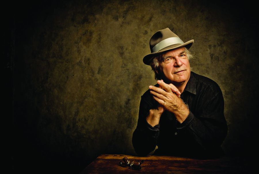 David Olney, Nashville singer-songwriter, does onstage during concert