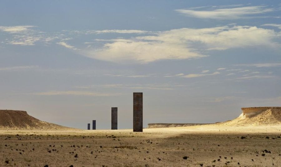 Richard Serra’s sculpture in the Qatari Desert suffers "significant and deliberate" vandalism