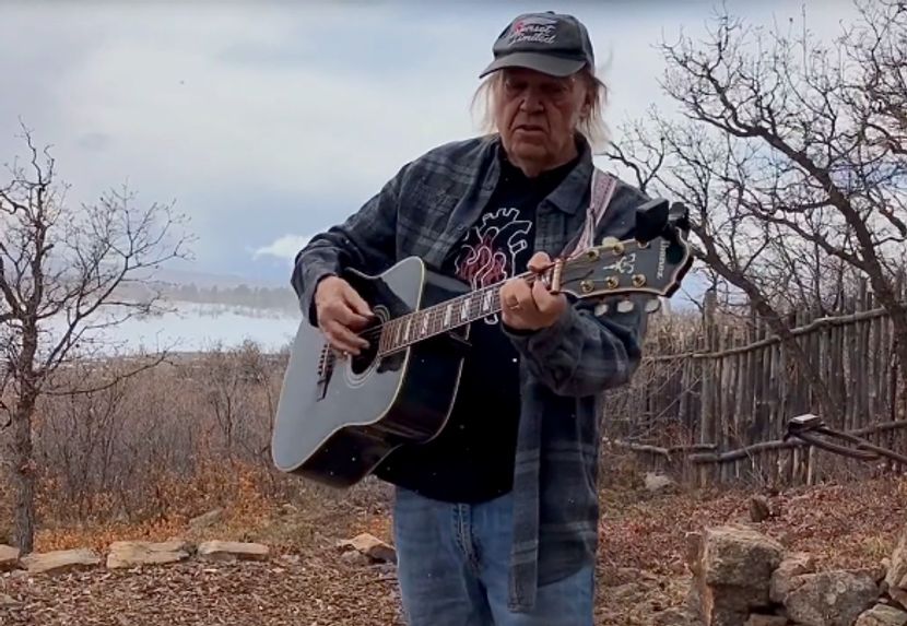 Watch Neil Young perform rare songs with acoustic 'Fireside Session'