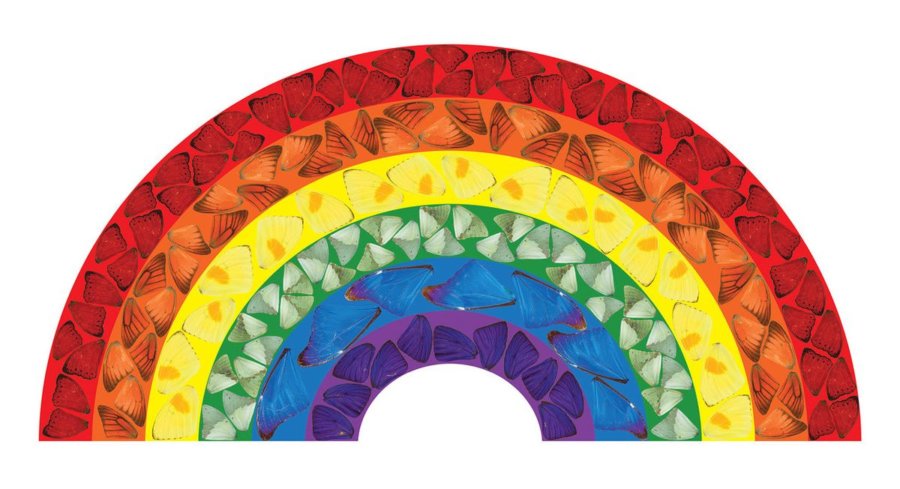 Damien Hirst creates new work 'Butterfly Rainbow' in support of the NHS