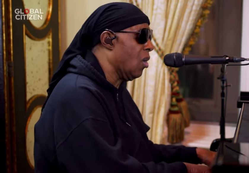 Watch Stevie Wonder cover Bill Withers' song 'Lean on Me' from self-isolation
