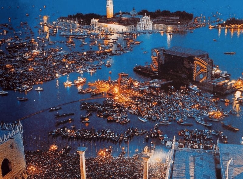 Revisiting Pink Floyd's iconic floating concert in Venice, 1989 footage