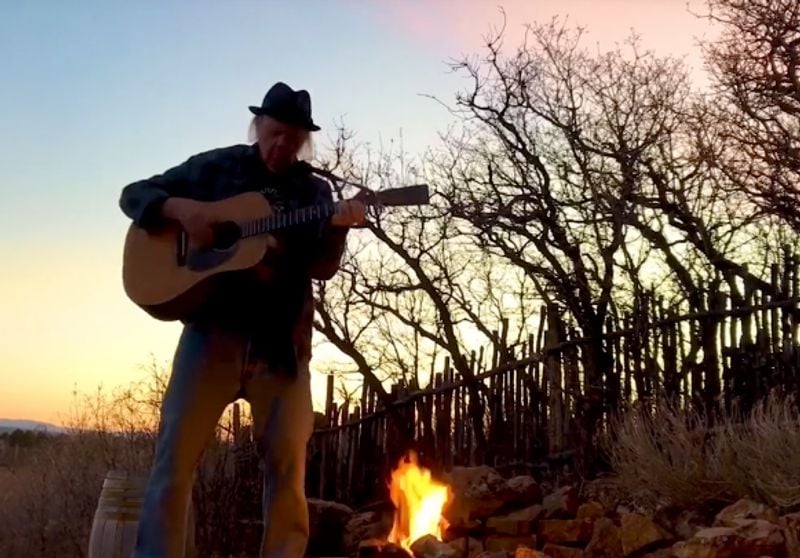 Watch Neil Young performs rare songs in new 'Fireside Session' live stream