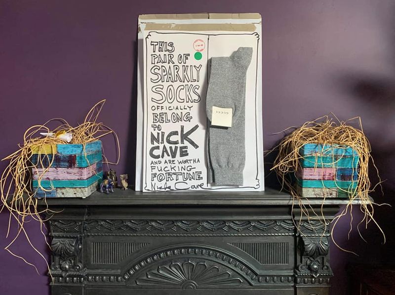 Nick Cave donates his socks in a bid to help independent music venue