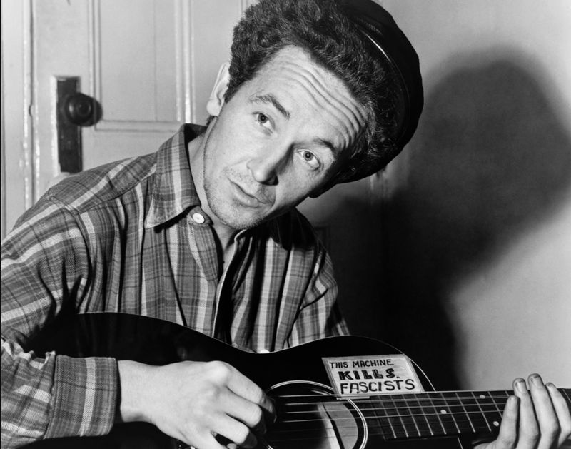 Woody Guthrie performs 'The Wabash Cannonball' at the BBC