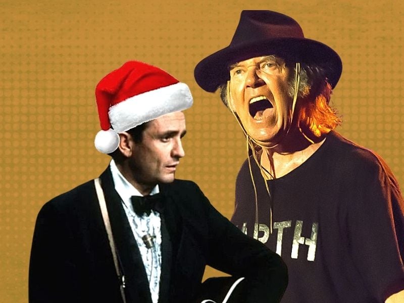 Listen to Johnny Cash and Neil Young duet on 'Little Drummer Boy'