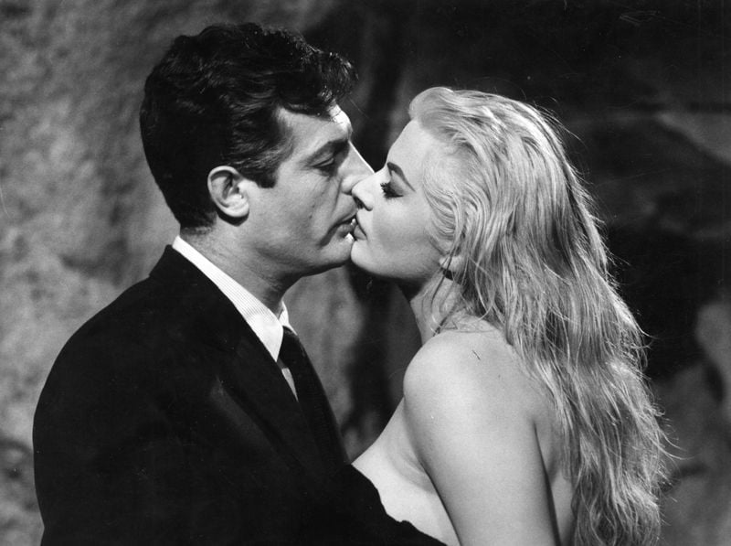 Anita Ekberg's masterclass in Federico Fellini film 'La Dolce Vita' is the greatest 'almost kiss' in cinematic history