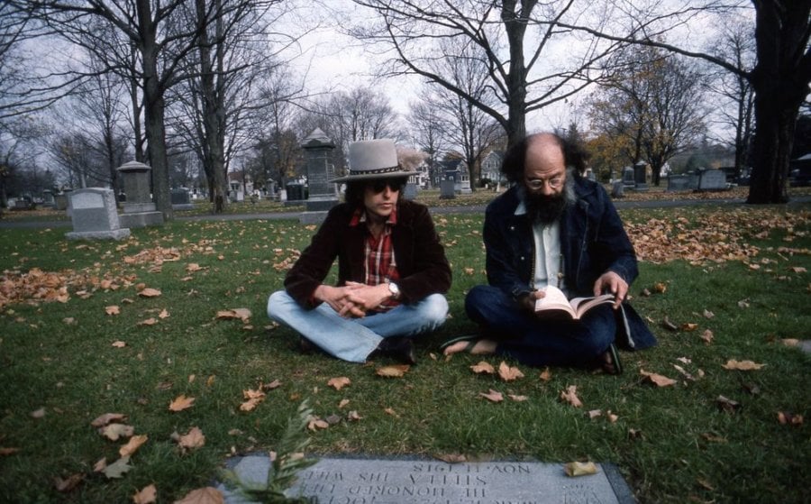 Bob Dylan, Allen Ginsberg, Michael McClure, Robbie Robertson, San Francisco