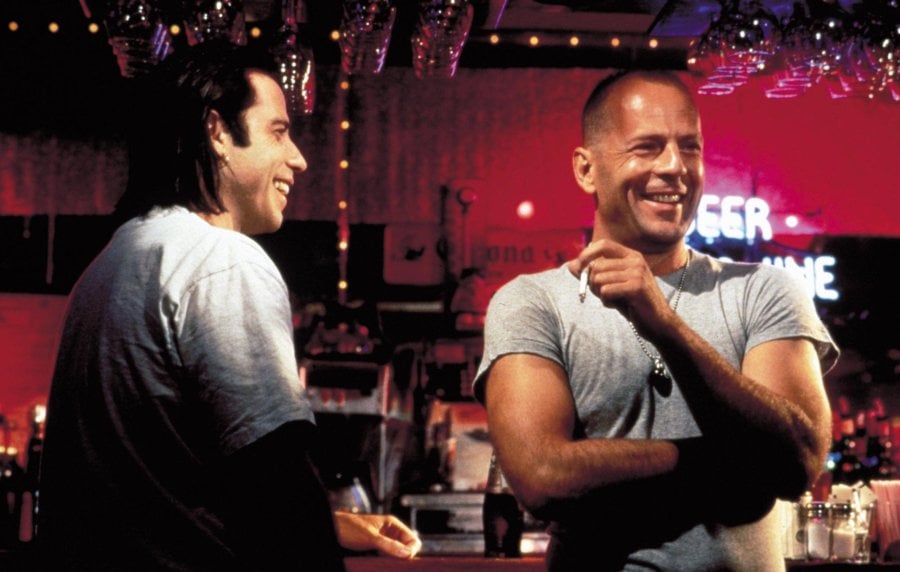 Bruce Willis and John Travolat