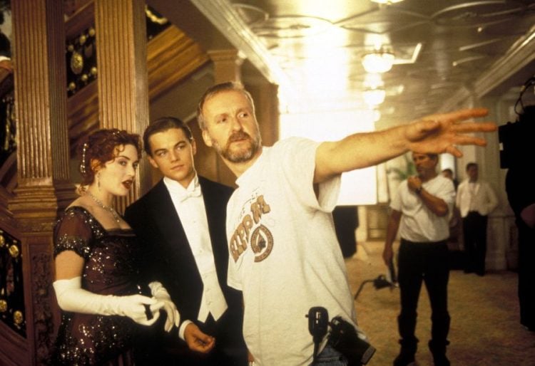 James Cameron, Leonardo DiCaprio, Kate Winslet