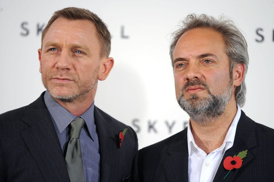 Daniel Craig and director Sam Mendes at a photocall for the new James Bond film Skyfall, in London