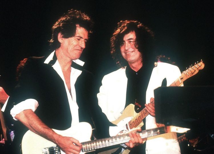 Keith Richards Jimmy Page 1992