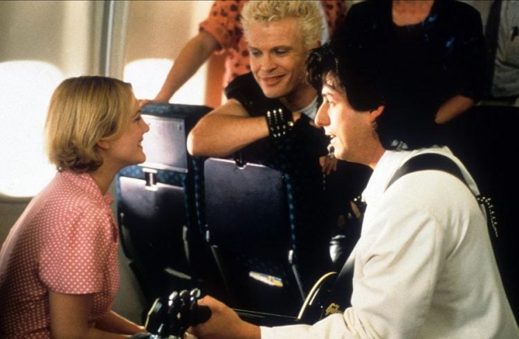 DREW BARRYMORE, BILLY IDOL, ADAM SANDLER, THE WEDDING SINGER, 1998