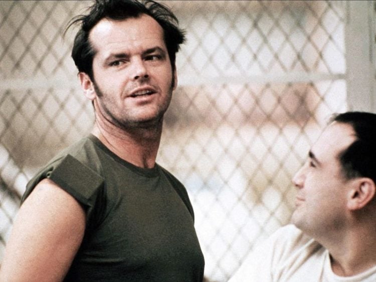 JACK NICHOLSON, DANNY DEVITO, ONE FLEW OVER THE CUCKOO'S NEST, 1975