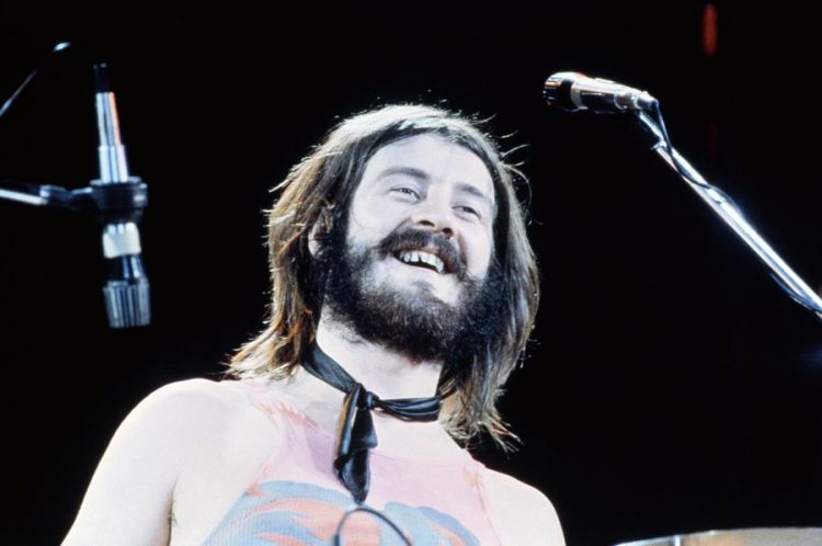 LED ZEPPELIN UK rock group with John Bonham about 1976
