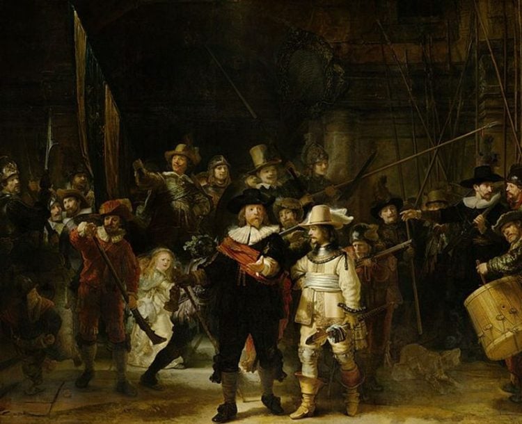 Secret sketch revealed beneath Rembrandt’s ‘The Night Watch’