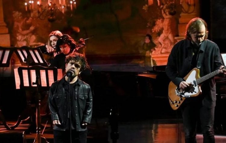 Watch Peter Dinklage sing with members of The National on 'Colbert'
