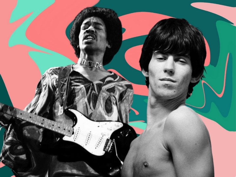 Jimi Hendrix Keith Richards