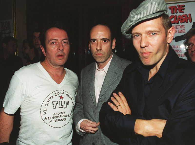 The Clash (from left), Joe Strummer, Mick Jones and Paul Simonon