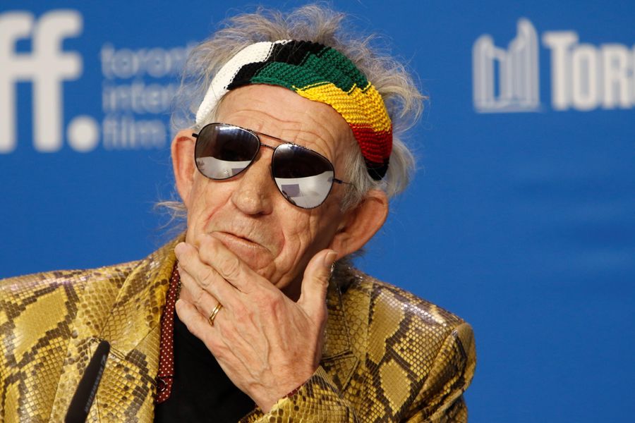 Musician Keith Richards attends the press conference