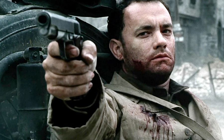Why do Tom Hanks' hands shake in 'Saving Private Ryan'?