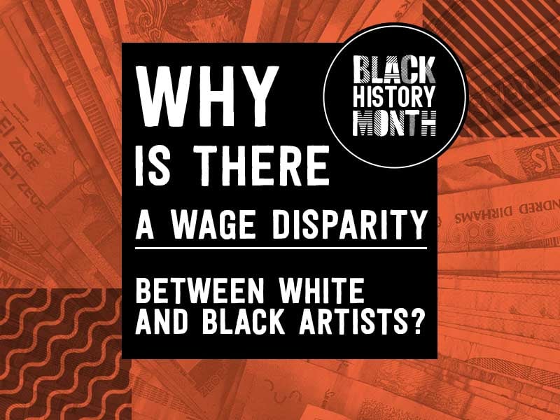 Why is there a significant wage disparity between Black and white artists in UK music?