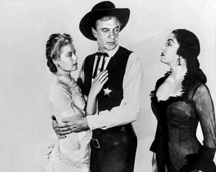 Grace Kelly, Gary Cooper & Katy Jurado. Publicity portrait for film High Noon (1952).
