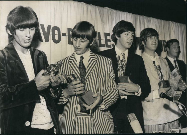 The Beatles for the first time in Germany Hamburg
