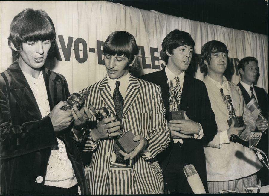 The Beatles for the first time in Germany Hamburg