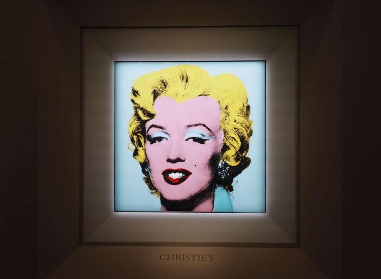 A Warhol 'Marilyn' brings a record auction price, $195 million