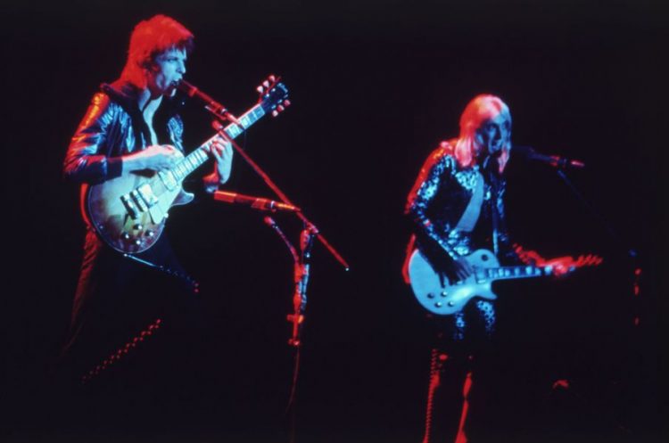 Bowie and Mick Ronson