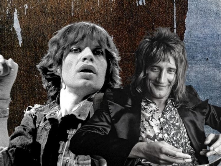 Mick Jagger Rod Stewart