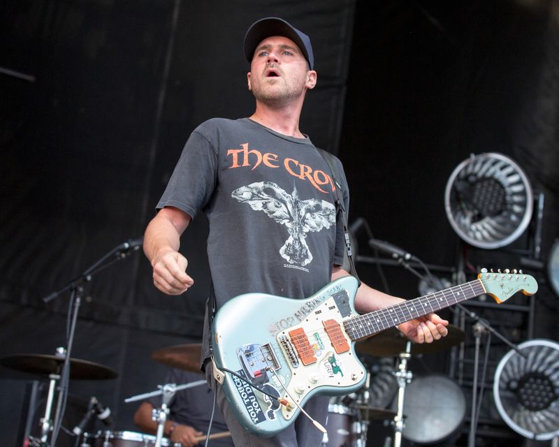 Musician JESSE LACEY of Brand New performs live in Grant Park at the Lollapalooza Music Festival in Chicago
