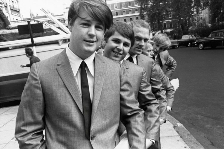 BEACH BOYS in November 1964 in Manchester Square London From l Brian Wilson Carl Wilson Mike Love Al Jardine Dennis Wilson