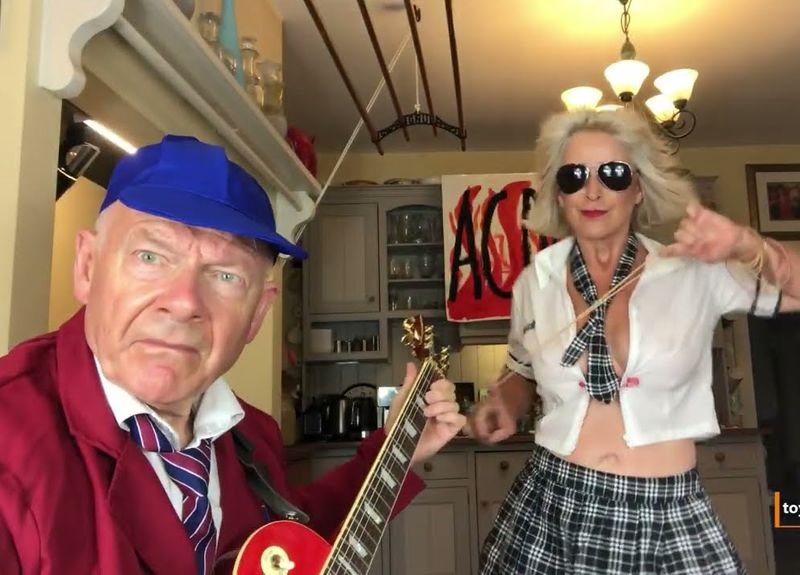 Watch Toyah Willcox and Robert Fripp perform ‘Back In Black’ cover