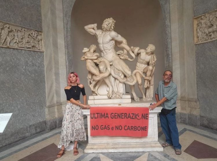 Climate activists glued to one of the Vatican’s most cherished artworks