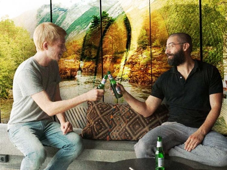 You can stay at the house from 'Ex-Machina'