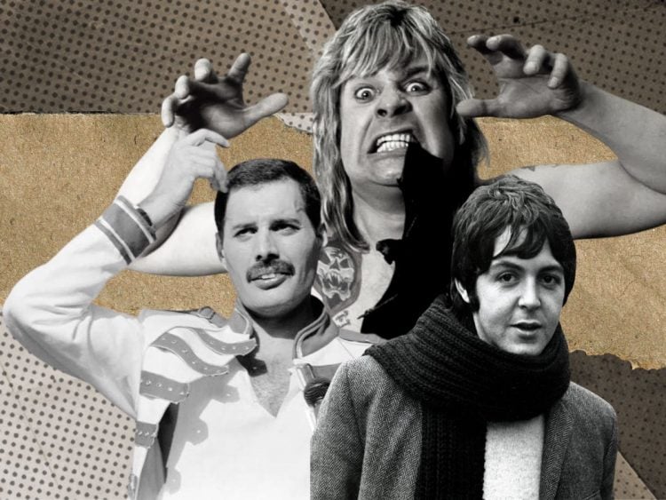 Ozzy Osbourne Freddie Mercury Paul McCartney