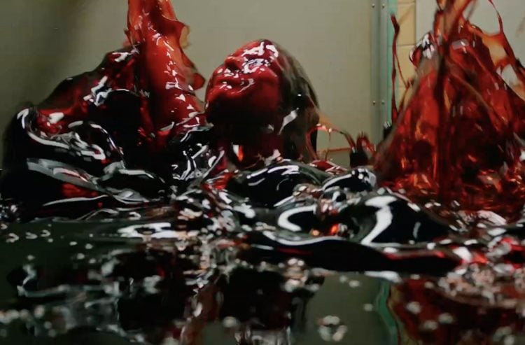 What movie features the most amount of fake blood?