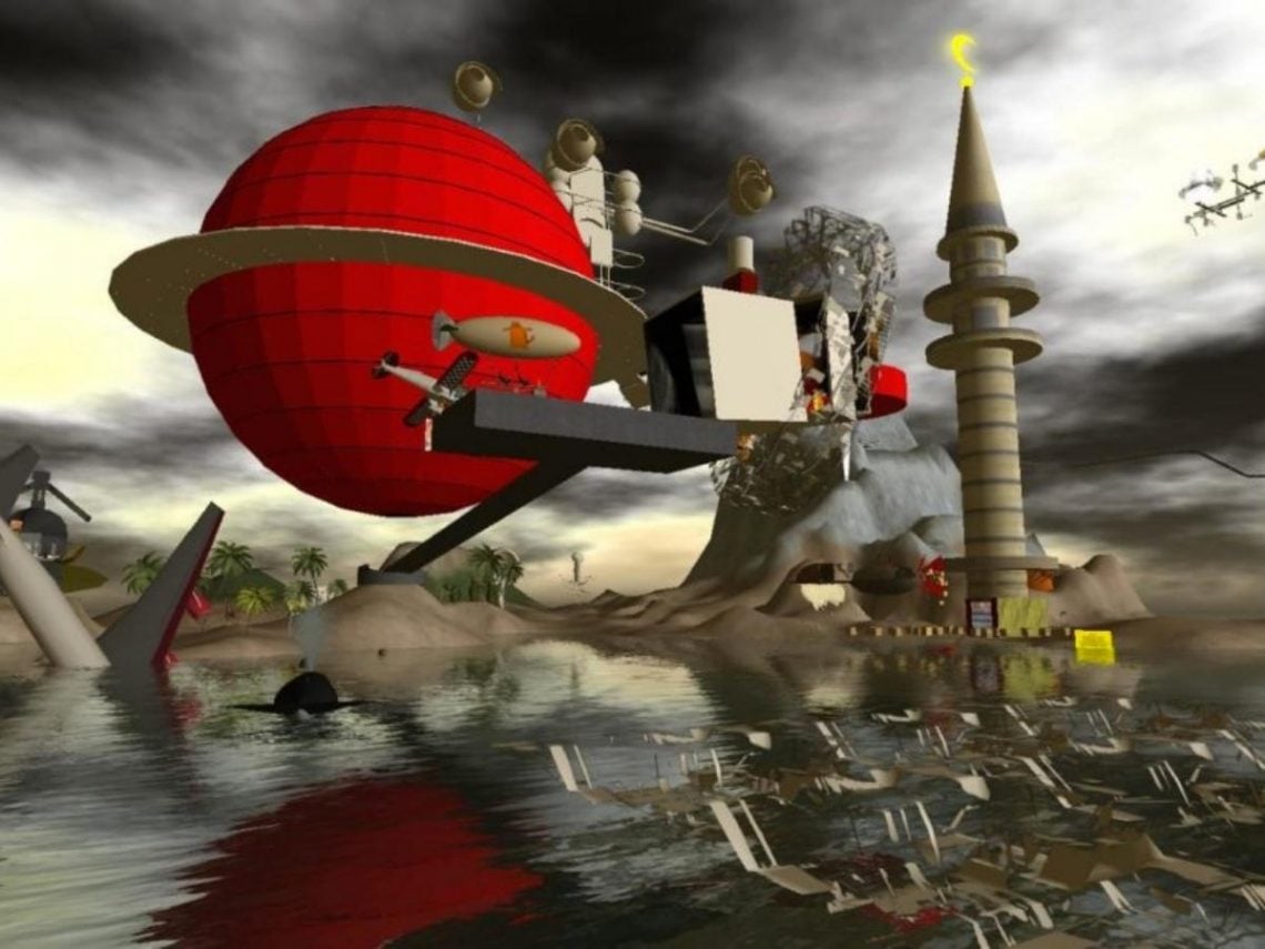 The private island Chris Marker built in 'Second Life'